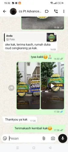 Testimonial Papan Bunga Pernikahan cikadueun