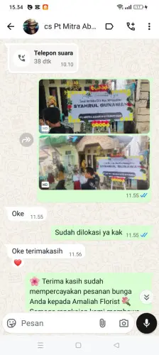 Testimonial Papan Bunga cikadueun