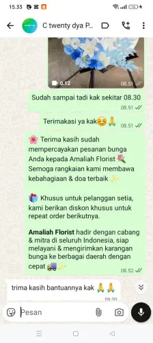 Testimonial Standing Flower cikadueun