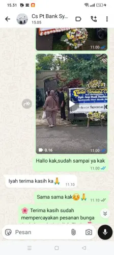 Testimonial Papan Bunga cikadueun